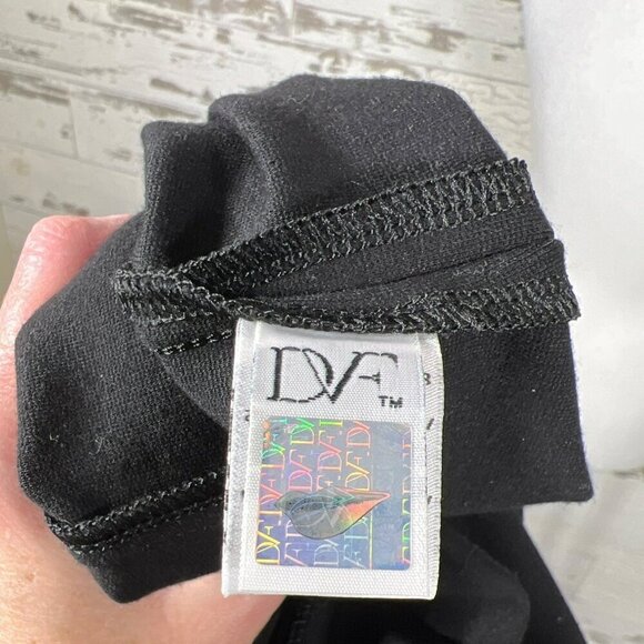 VINTAGE DIANE VON FURSTENBERG Arita Scoop Neck Dress Black  Sz S EUC - Picture 4 of 6